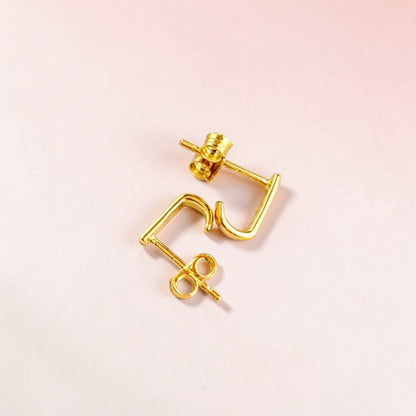 Petites boucles d'oreilles créoles en vermeil