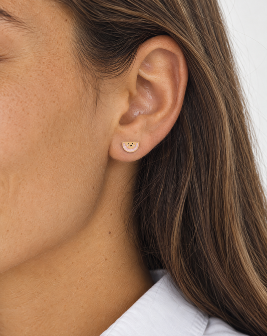 Smily Watermelon Earrings – Surgical Steel Studs