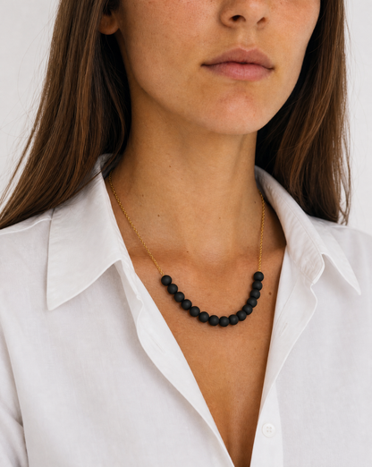 Collier multicolore - Perles artisanales en pâte polymère