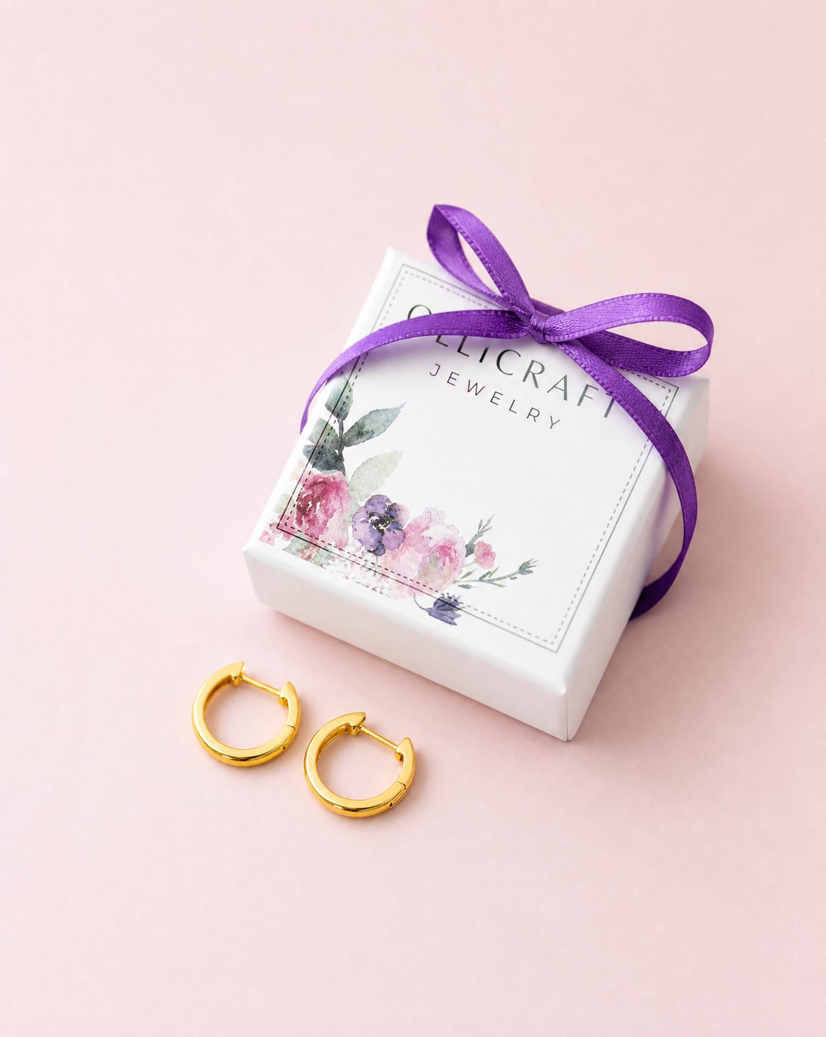 Petites boucles d'oreilles créoles en argent sterling