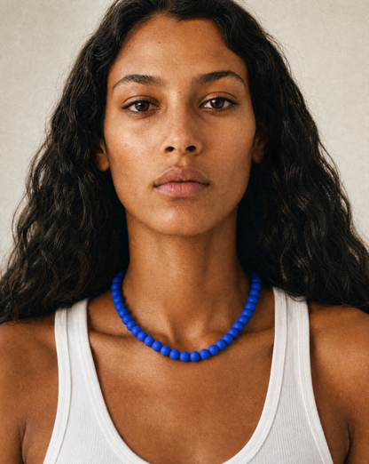 Blue Beaded Necklace