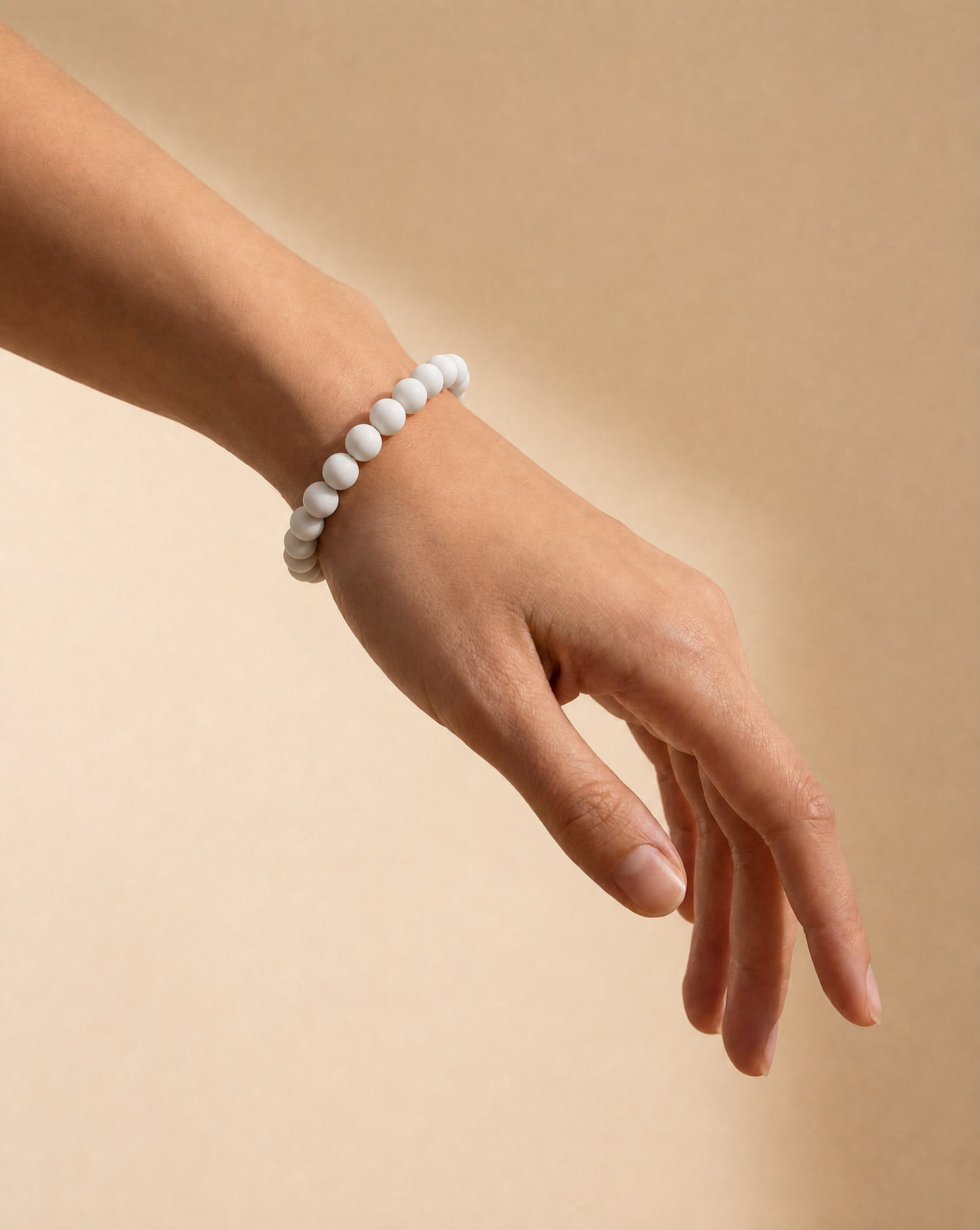 White Beaded bracelet