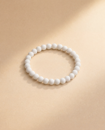 White Beaded bracelet