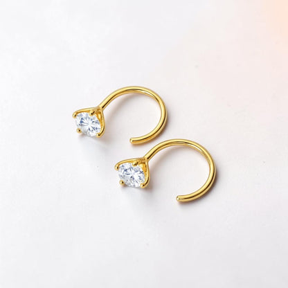 Tiny Hoop Earrings – 18K Gold Plated over Sterling Silver