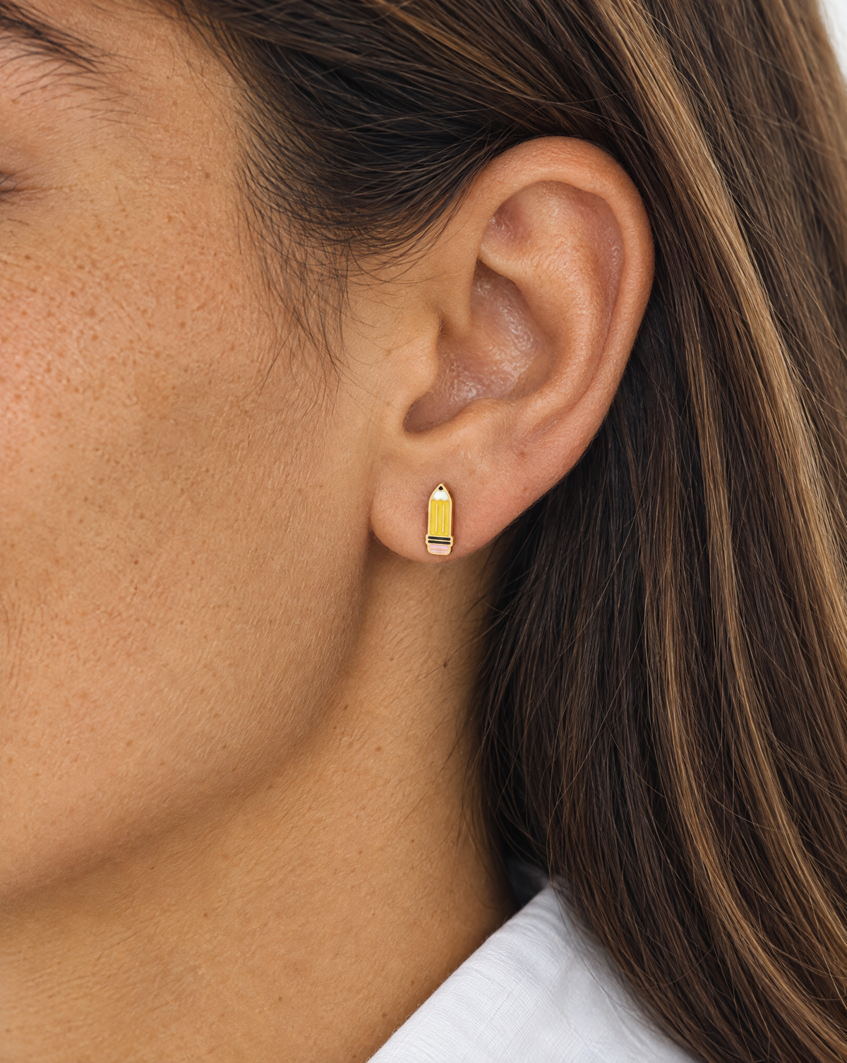 Pencil Earrings – Surgical Steel Studs