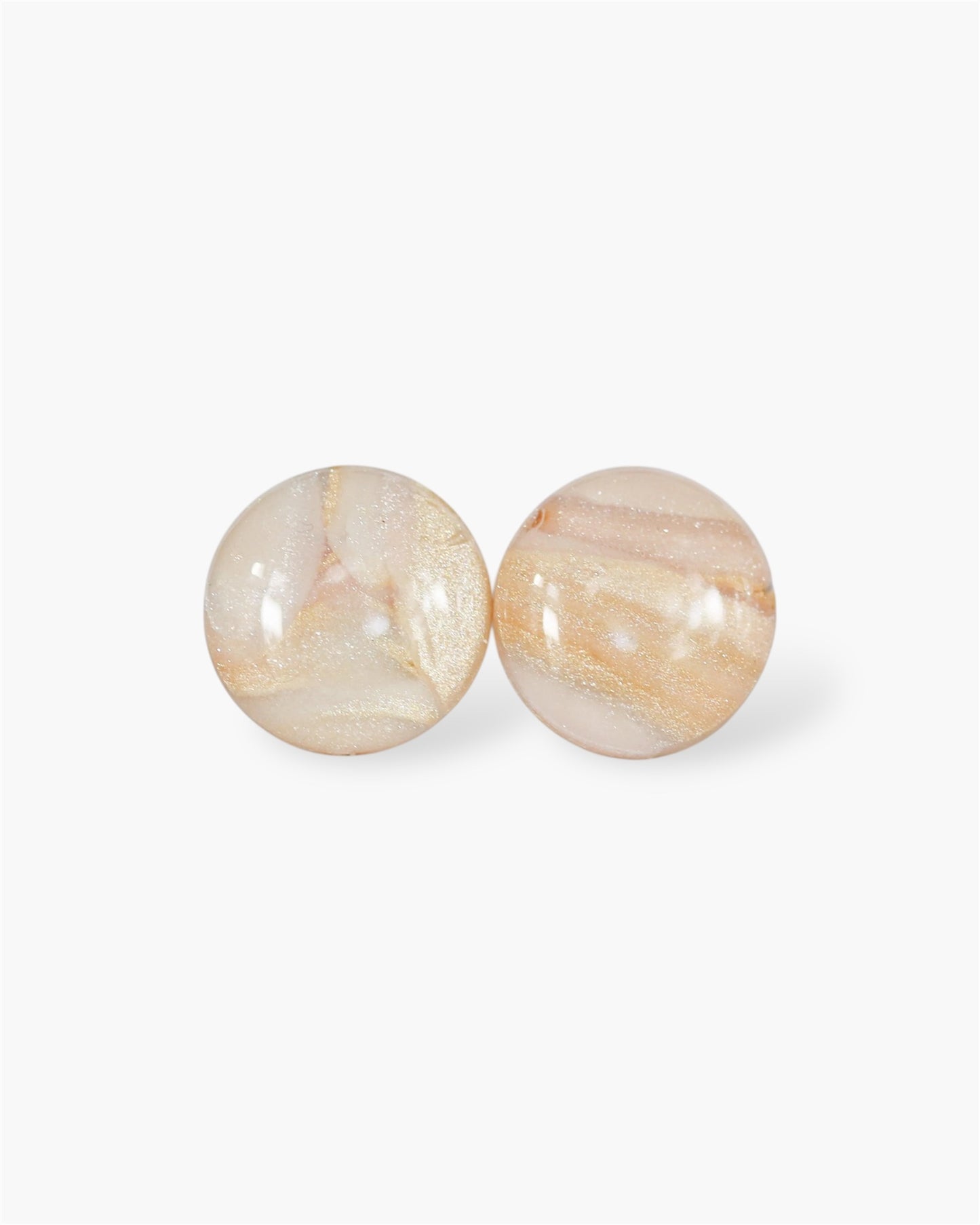 Delicate pearl stud earrings