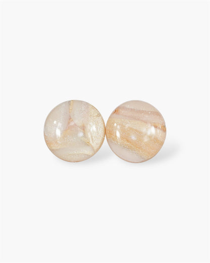 Delicate pearl stud earrings