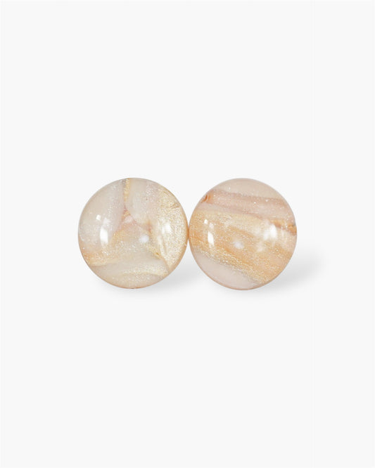 Delicate pearl stud earrings