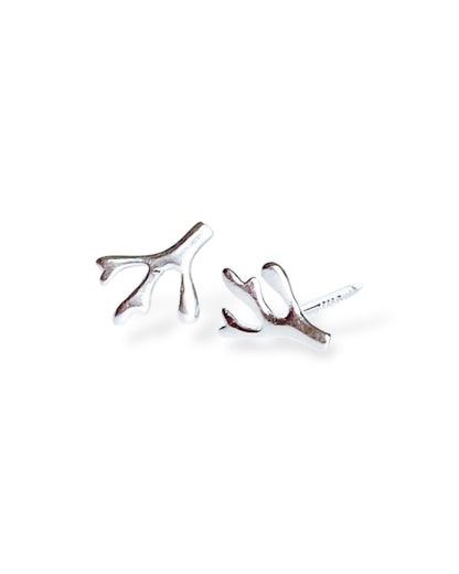 Tiny botanical earrings 925 sterling silver