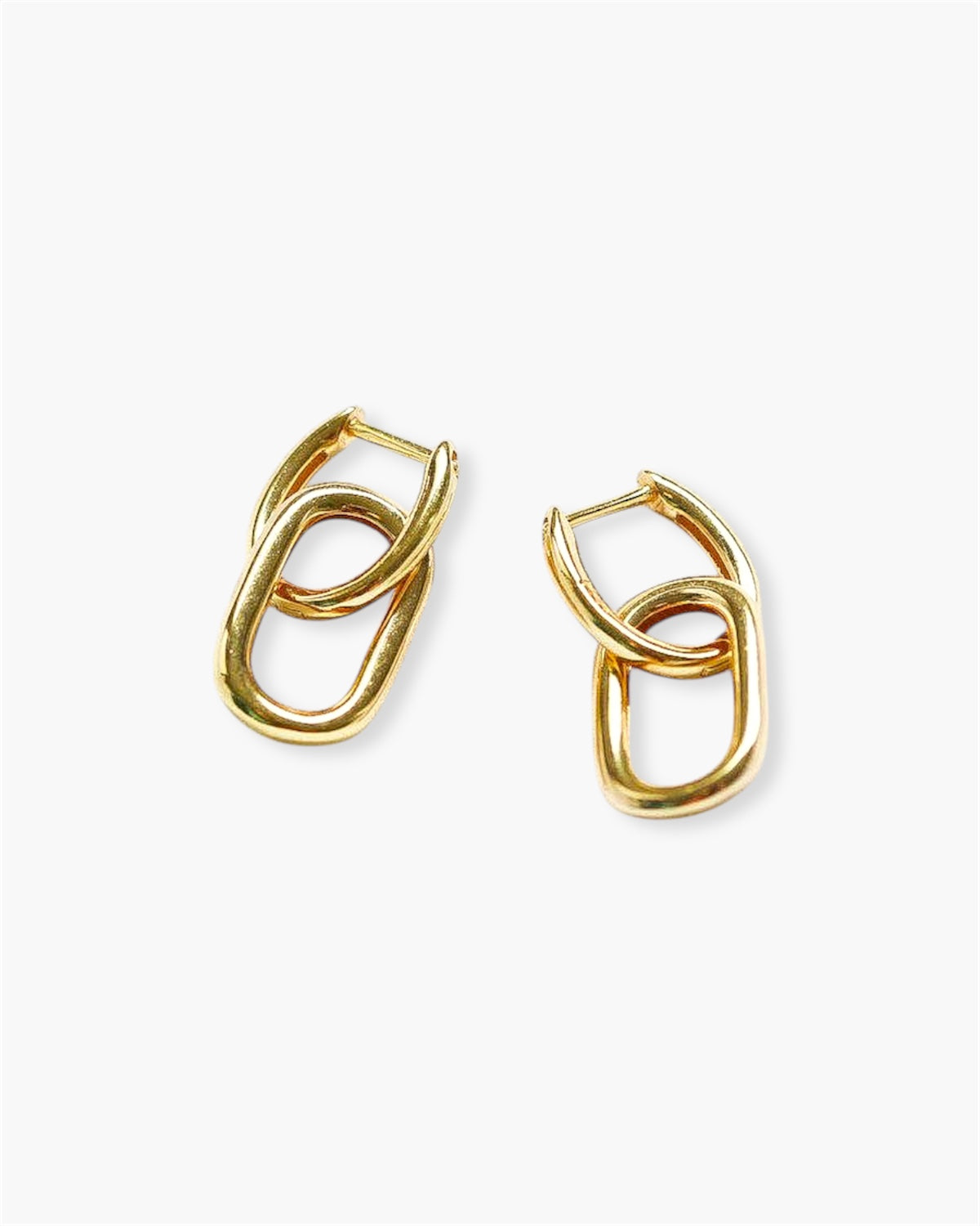 The Ella earrings made in 18k gold