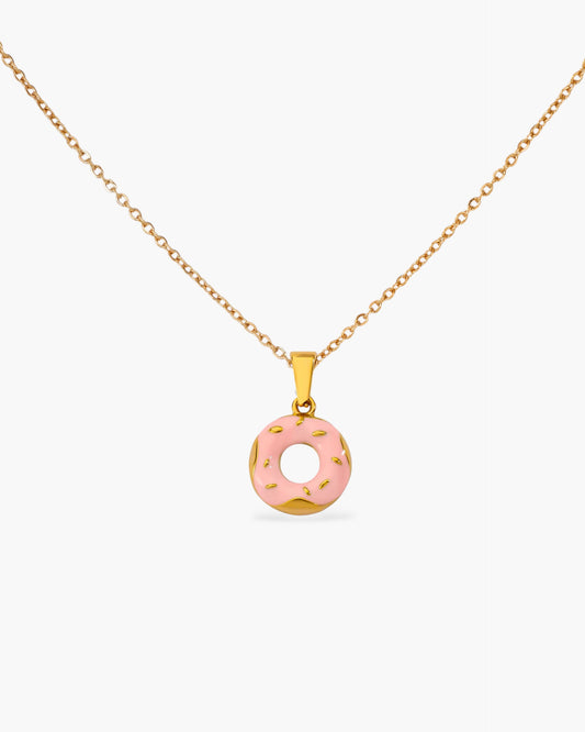 Donut Charm Stainless steel necklace