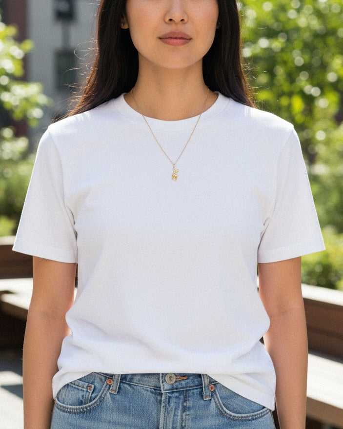 Reindeer Charm Stainless steel necklace