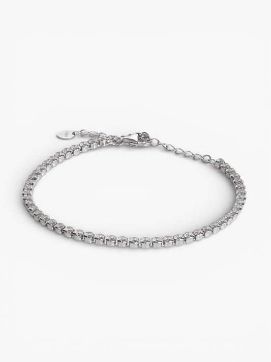 Elegant Zirconia Tennis Bracelet in 925 sterling silver
