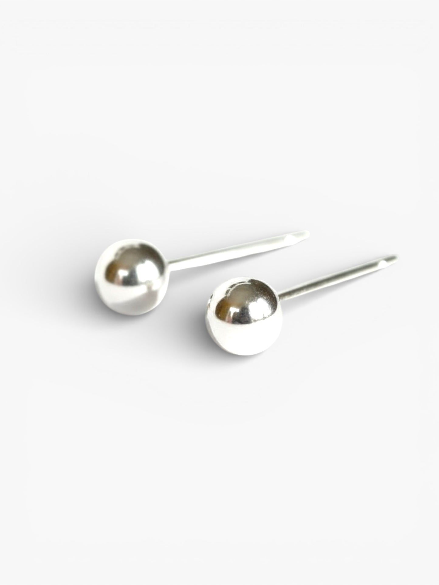 Silver stud earrings for sensitive ears