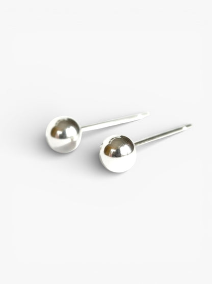 Silver stud earrings for sensitive ears