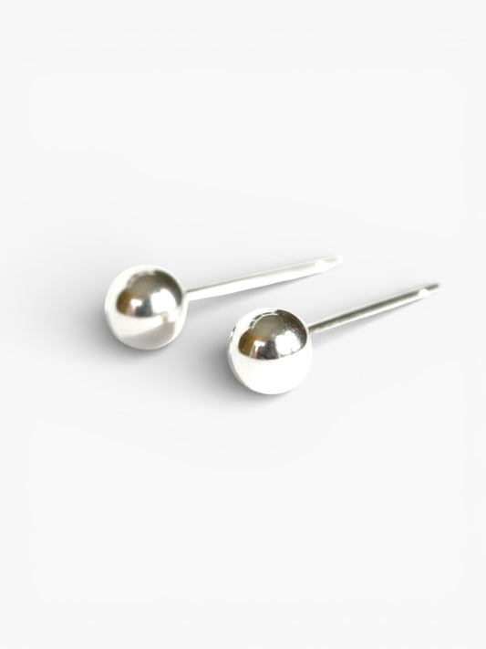 Silver stud earrings for sensitive ears