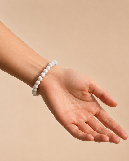 White Beaded bracelet