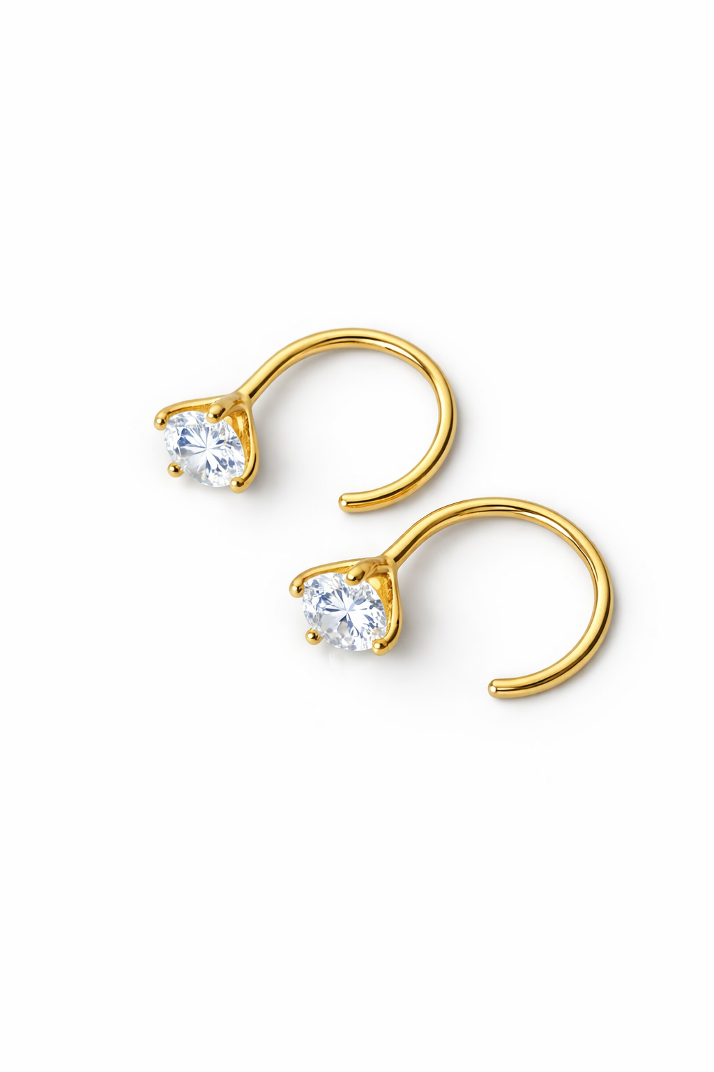 Tiny Hoop Earrings – 18K Gold Plated over Sterling Silver