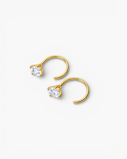 Tiny Hoop Earrings – 18K Gold Plated over Sterling Silver