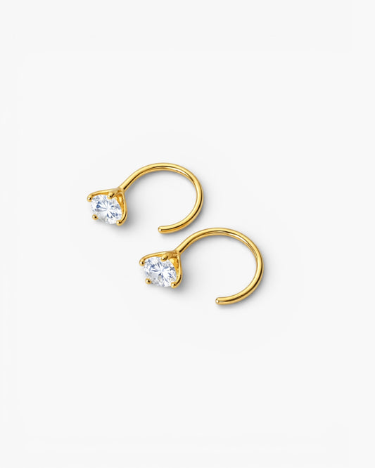 Tiny Hoop Earrings – 18K Gold Plated over Sterling Silver