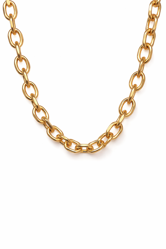 Stylish Super Heavy Chain Big Chunky Necklace in Stainless Steel