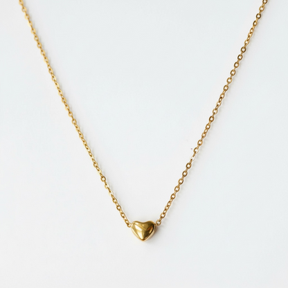 Collier pendentif cœur délicat - Acier inoxydable