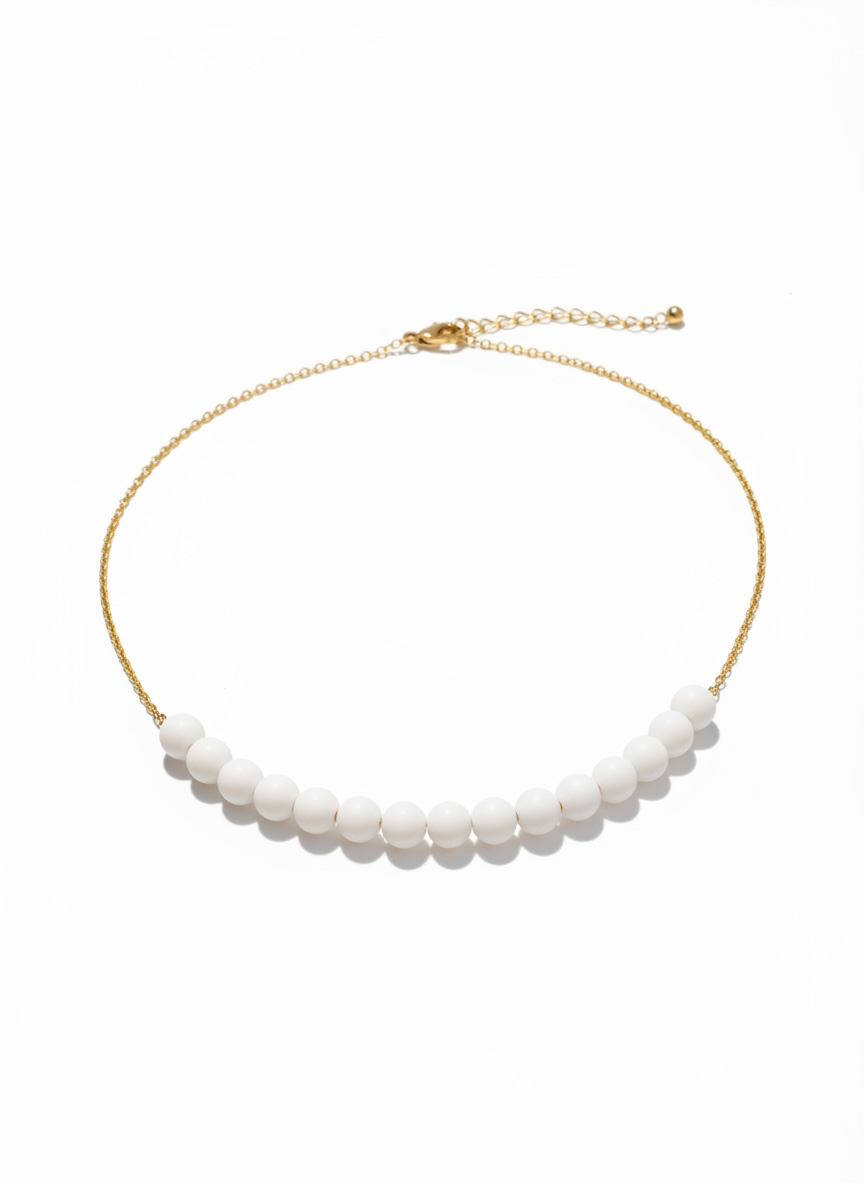 Collier multicolore - Perles artisanales en pâte polymère