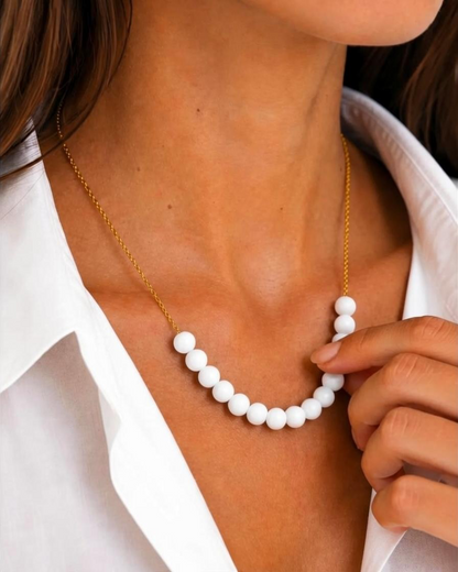 Collier multicolore - Perles artisanales en pâte polymère