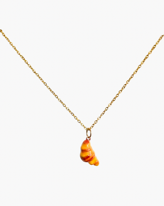 Croissant Stainless steel delicate necklace