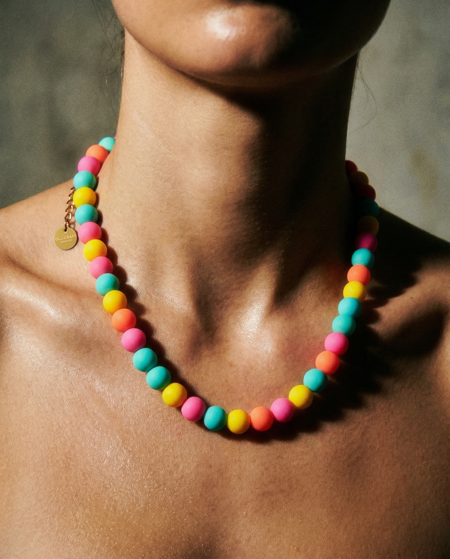 Bold Multicolored Statement Necklace
