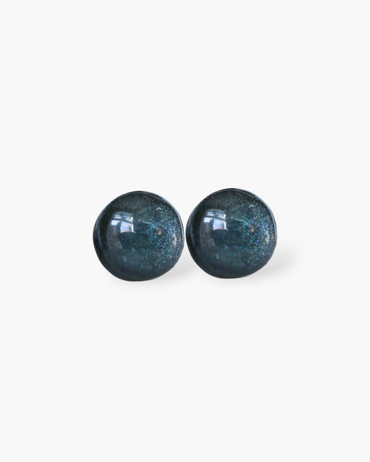 Tiny galaxy earrings 8mm stud earrings with surgical steel posts