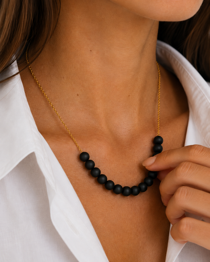 Collier multicolore - Perles artisanales en pâte polymère
