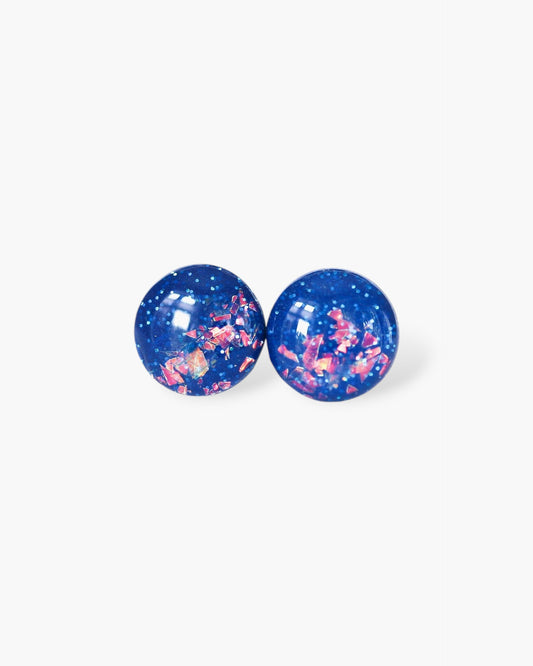 Blue under the stars studs earrings