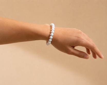 White Beaded bracelet
