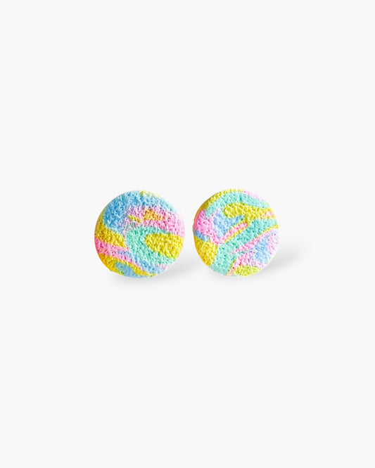 Bright matte surgical steel earrings, Handmade jewelry