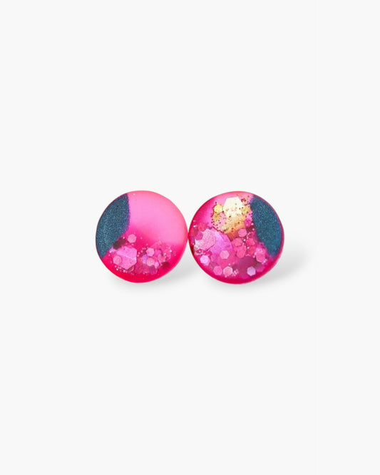 Colorful stud earrings for gift