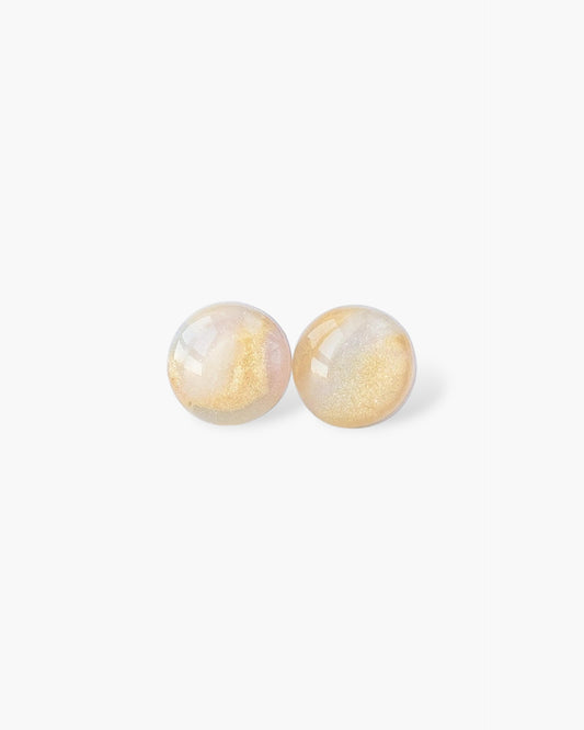 Delicate pearl stud earrings