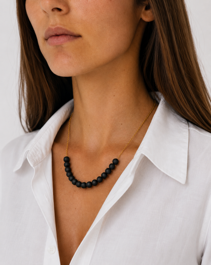 Collier multicolore - Perles artisanales en pâte polymère