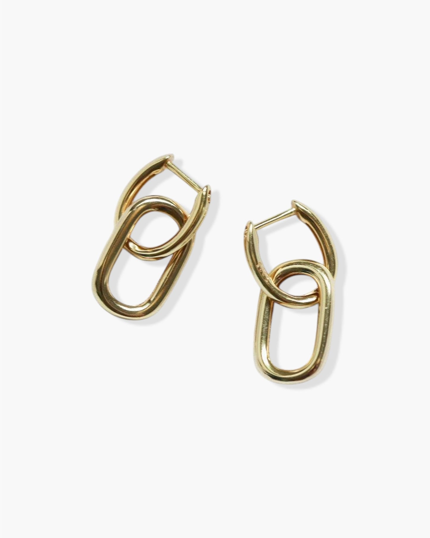 The Ella earrings made in 18k gold