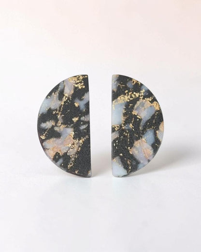Boucles d'oreilles pendantes en marbre