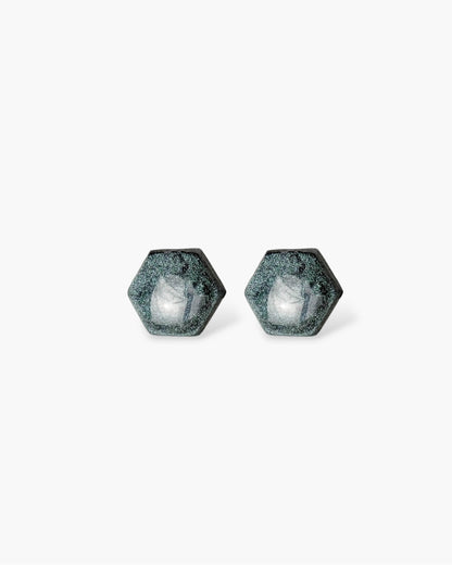 Hexagon delicate studs with surgical steel