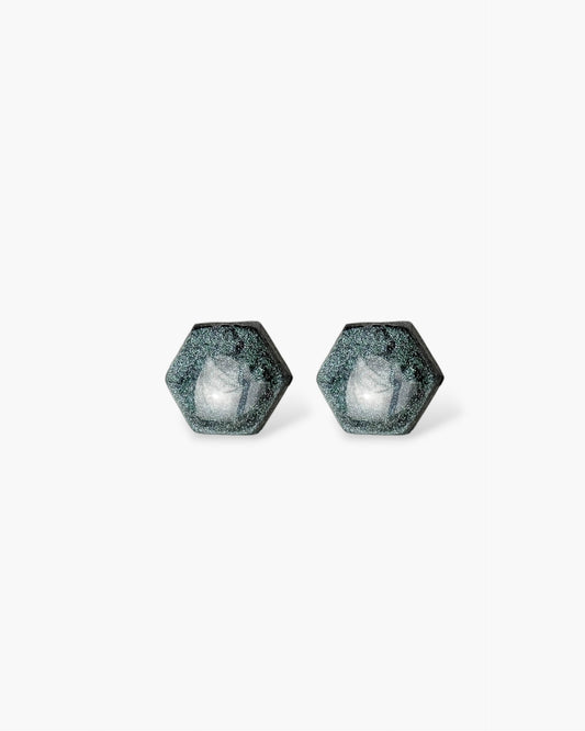Hexagon delicate studs with surgical steel