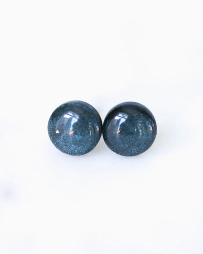 Tiny galaxy earrings 8mm stud earrings with surgical steel posts