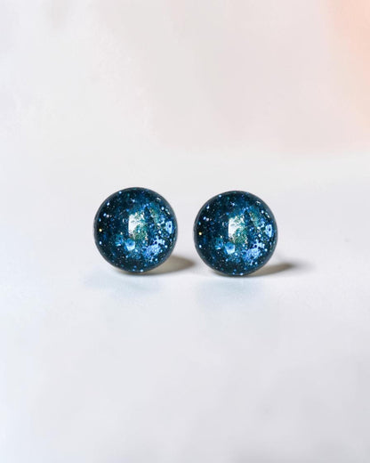 Boucles d'oreilles minimalistes à paillettes de 8mm