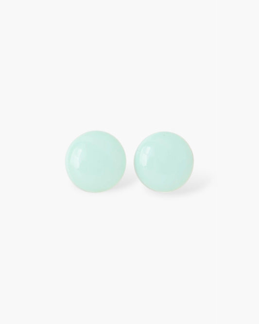Mint delicate stud earrings