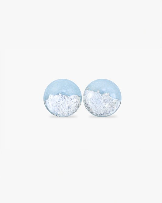 Sky blue stud earrings - Ollijewelry