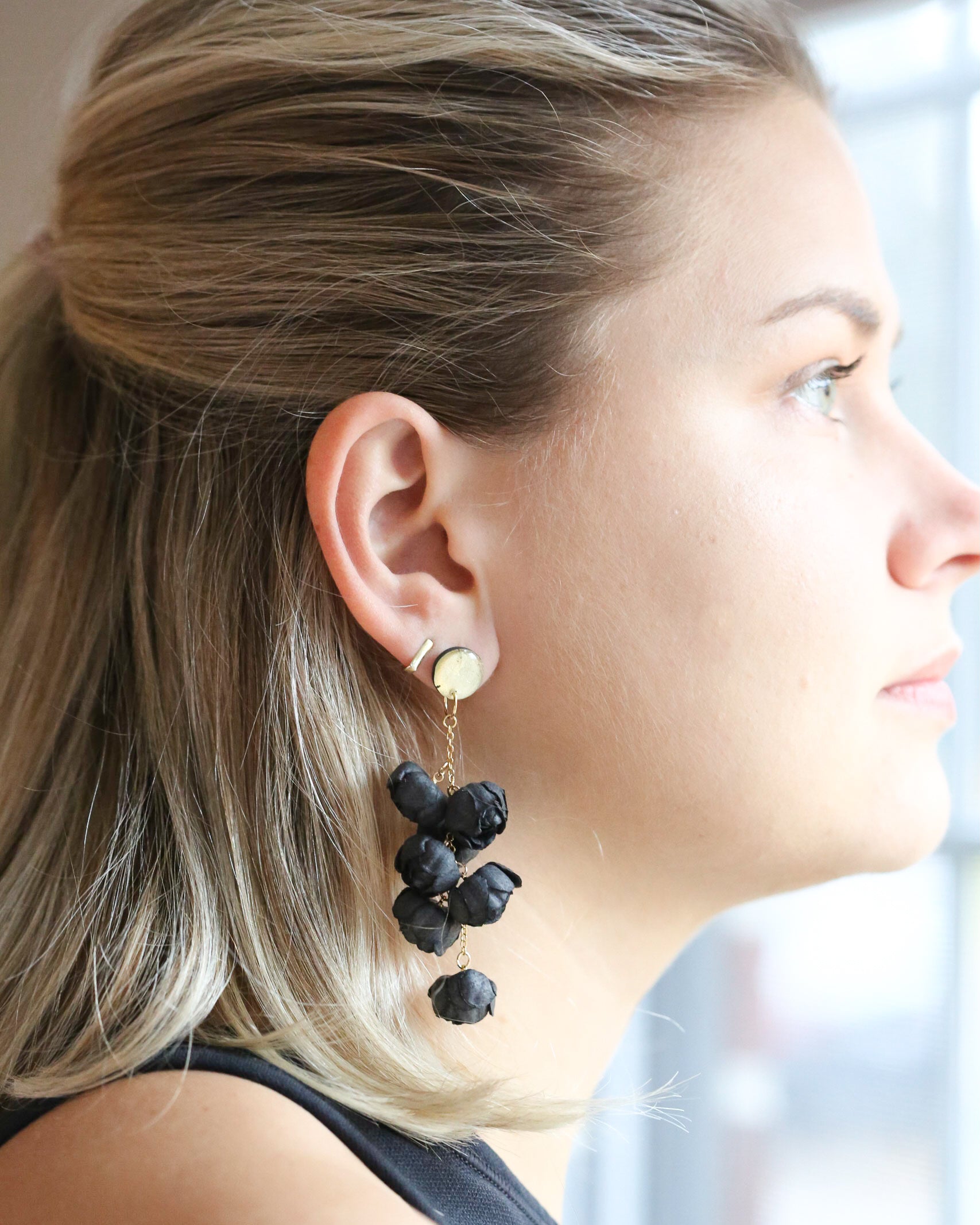 Floral botanical earrings freeshipping - Ollijewelry