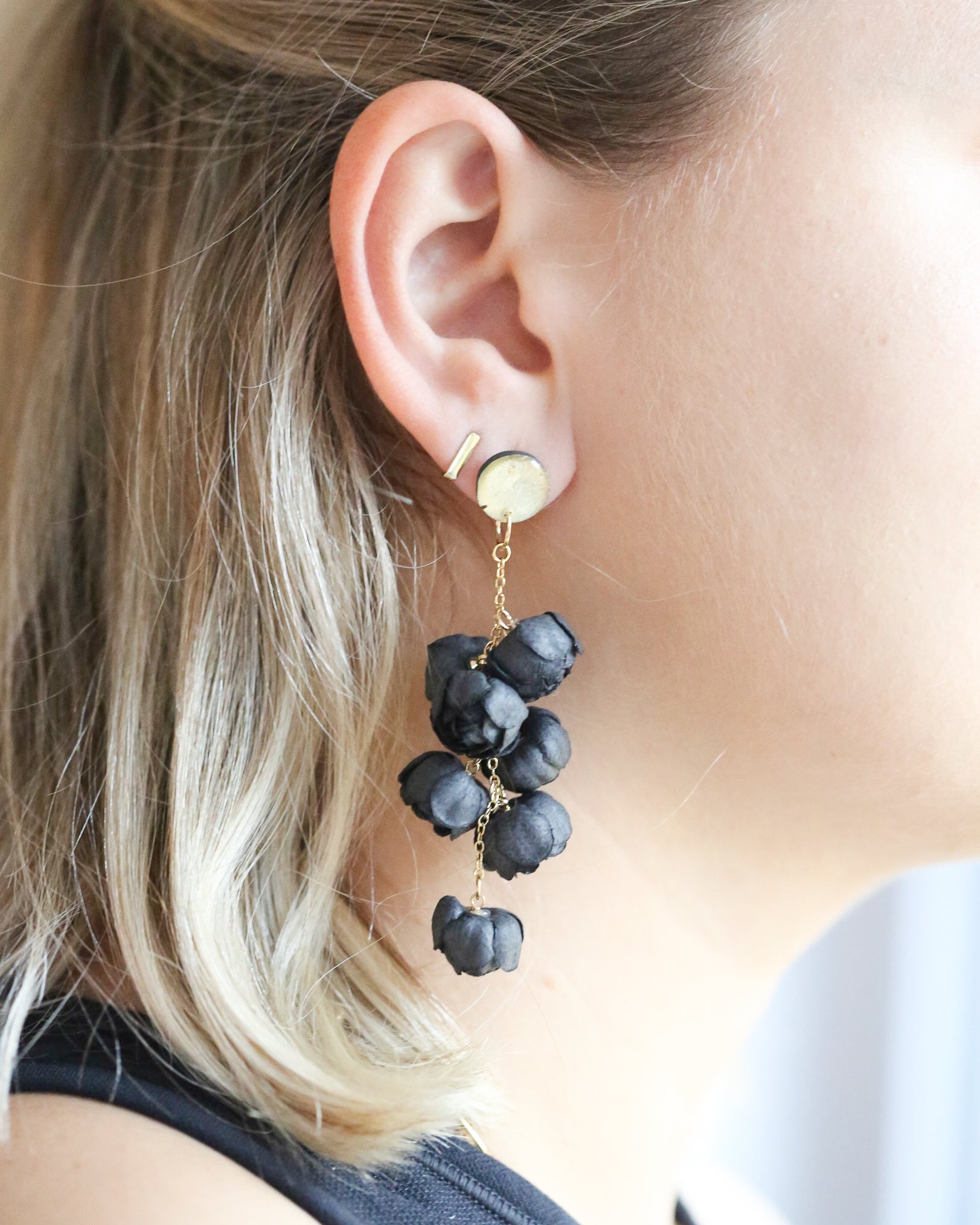 Floral botanical earrings freeshipping - Ollijewelry