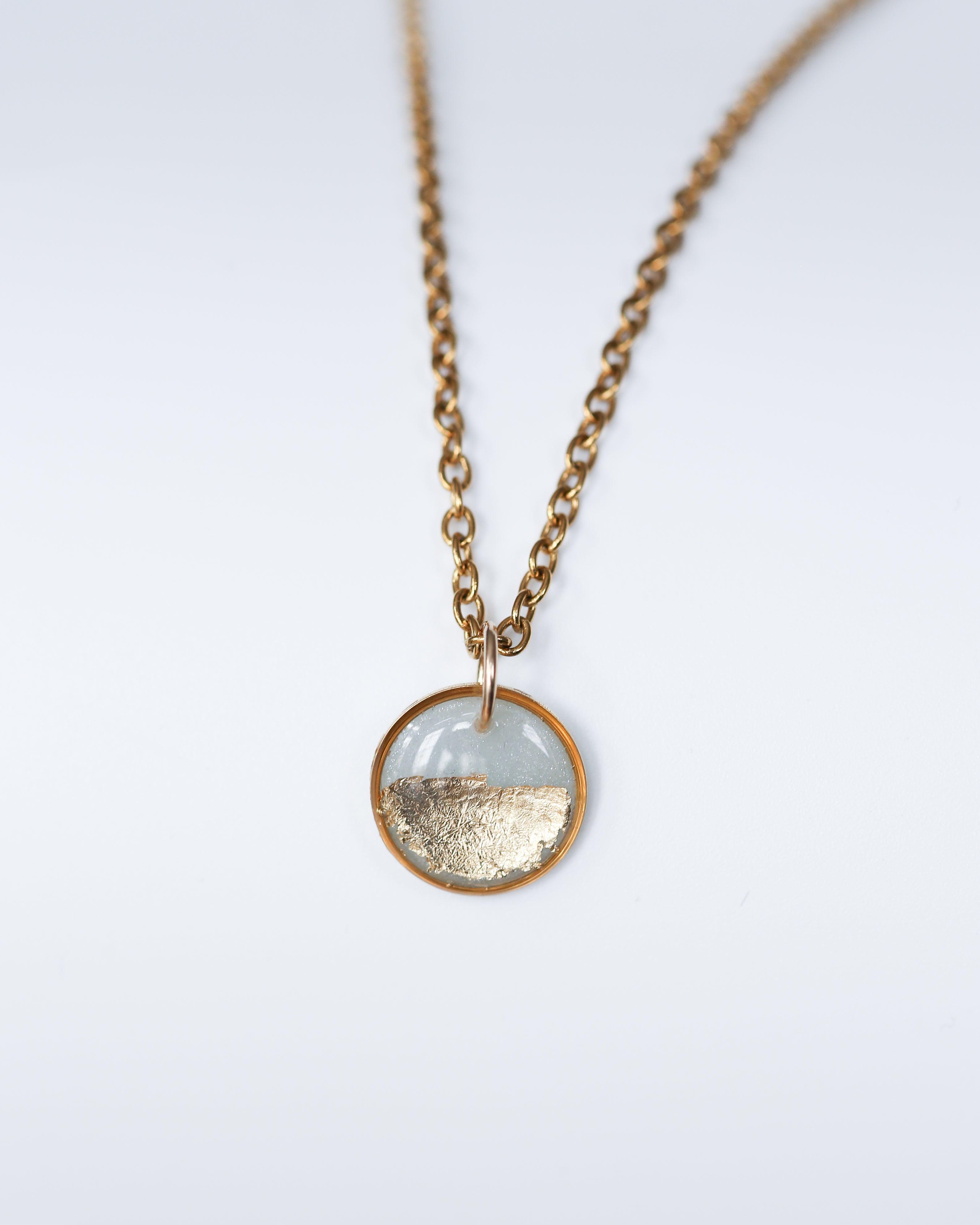 Gold Silver Charm Necklace Chic Pendant Minimalist Necklace 