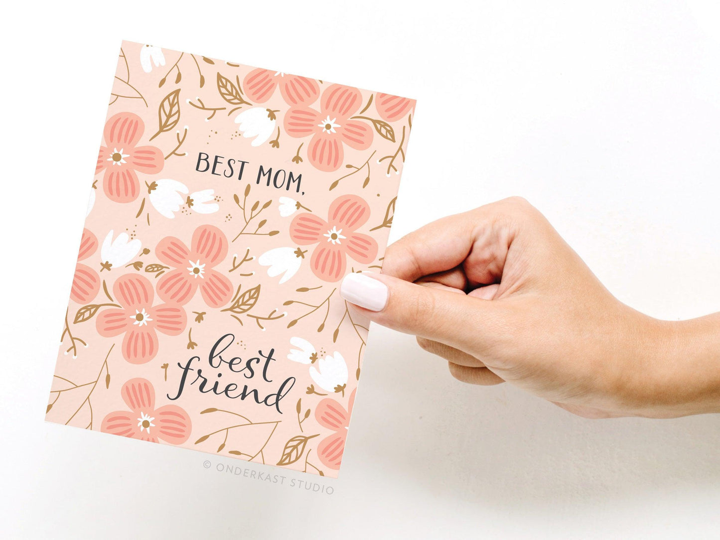 Best Mom Best Friend Greeting Card - Ollijewelry